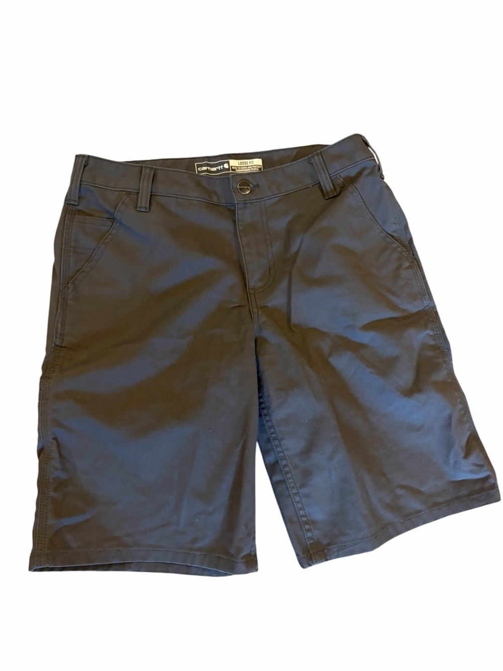 Carhartt Womens Size 6 Loose Fit Rugged Professional Canvas Work Shorts Gray